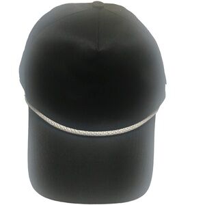 BYLT Cap Hat Mesh Vented Baseball Cap One Size Black Rope Detail OS